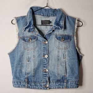 Ci Sono Girls Denim Vest Size M